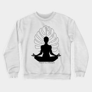 Monstera Namaste Crewneck Sweatshirt